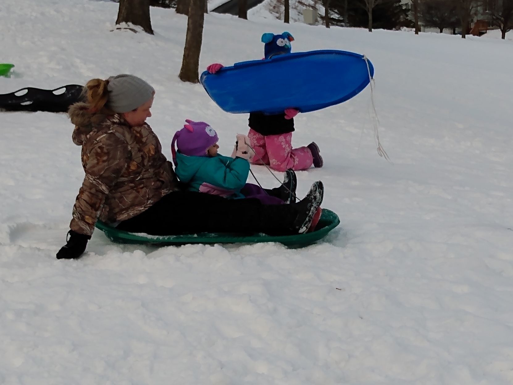 Sledding at WE Valley hill